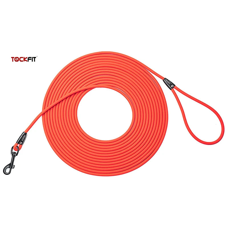 Long Dog Leash (5FT, 10FT, 20FT, 30FT) for Recall Training - Waterproof PVC - Great for Beach, Yard, Park & Outdoor Play