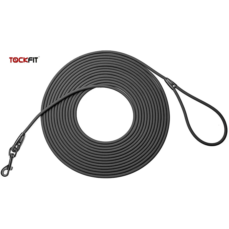 Long Dog Leash (5FT, 10FT, 20FT, 30FT) for Recall Training - Waterproof PVC - Great for Beach, Yard, Park & Outdoor Play