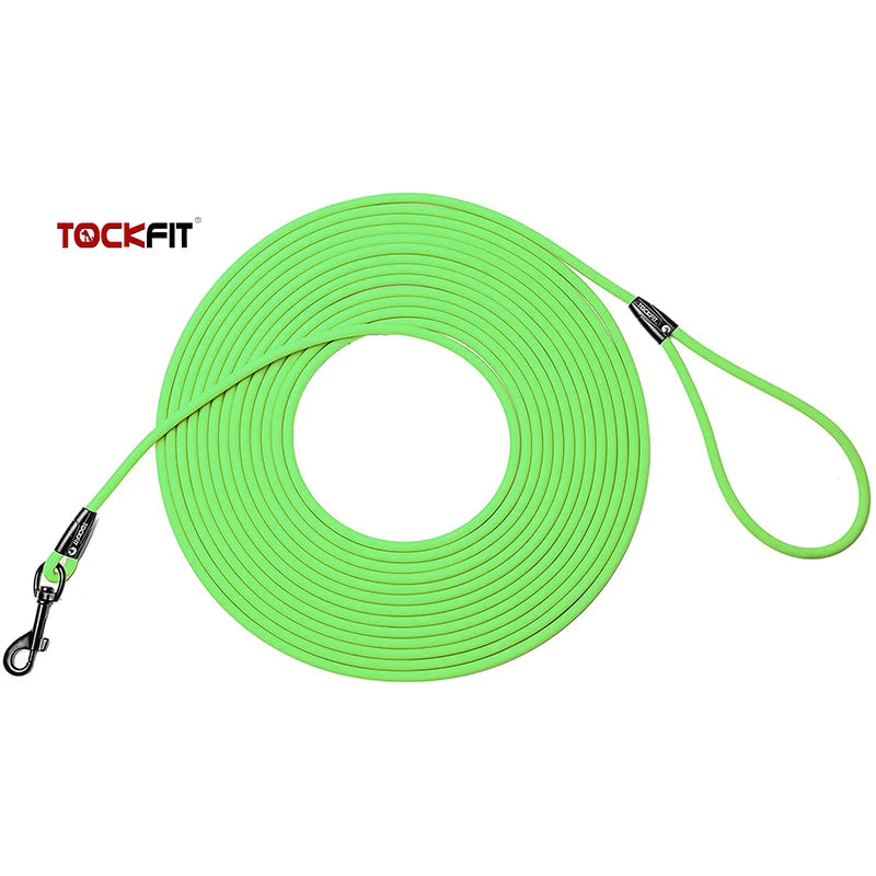 Long Dog Leash (5FT, 10FT, 20FT, 30FT) for Recall Training - Waterproof PVC - Great for Beach, Yard, Park & Outdoor Play