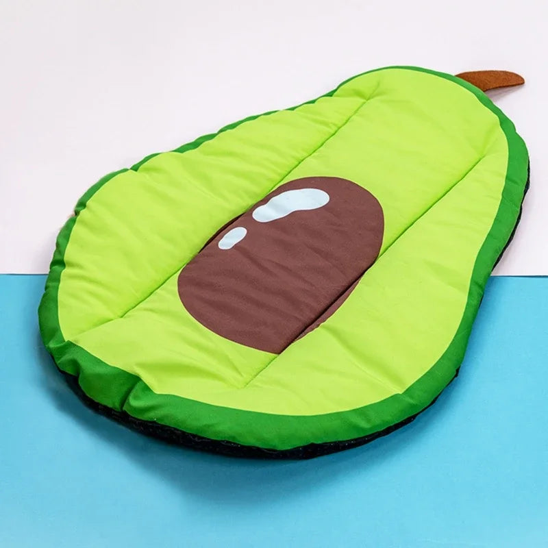 new Dog Cooling Bed Watermelon Avocado Design Mat Soft Cushion for Small Pets