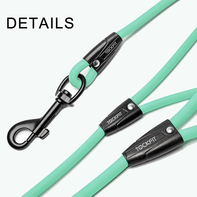 Long Dog Leash (5FT, 10FT, 20FT, 30FT) for Recall Training - Waterproof PVC - Great for Beach, Yard, Park & Outdoor Play