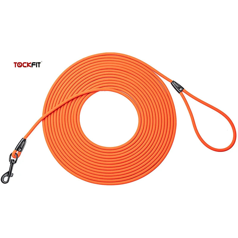 Long Dog Leash (5FT, 10FT, 20FT, 30FT) for Recall Training - Waterproof PVC - Great for Beach, Yard, Park & Outdoor Play