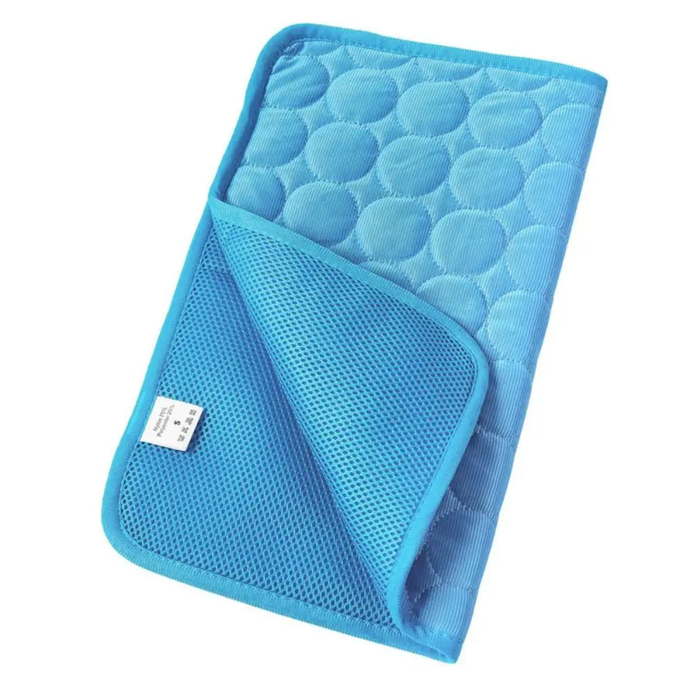5 sizes Cool Ice Silk Moisture-proof Mattress Cushion Pet Cooling Mat Dog Cat Sleeping Pad Summer Small Animal Cold Bed